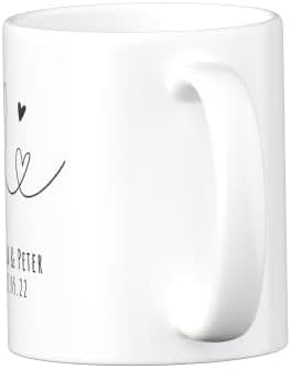 Personalisierte Tasse mit Namen und Motiv – 325ml, Keramik, vers. Farben – Geschenkidee für Männer und Frauen – Jahresta