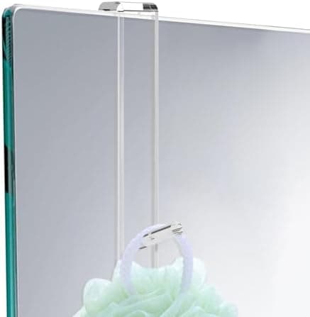 2 Stück Transparent Acrylhandtuchhaken Für Die Dusche Ohne Bohren - Hochwertig, Elegant, Für Badedesigner
