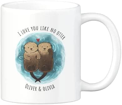 Personalisierte Tasse mit Namen und Motiv – 325ml, Keramik, vers. Farben – Geschenkidee für Männer und Frauen – Jahresta