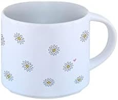 Odernichtoderdoch Tea-Rex Tasse - Keramik Kaffeebecher für Begeisterte - Esszimmer & Büro - Weiße Vase Form, 0,4 L
