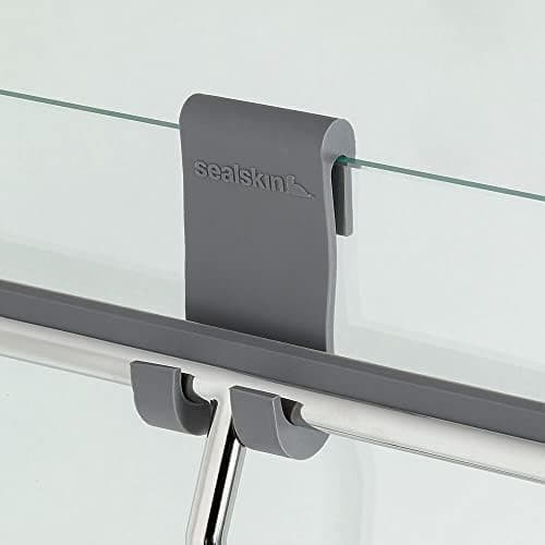 Sealskin Urban Duschabzieher, Glaswischer für Duschkabinen und Fenster - Edelstahlgriff inkl. flexibler Halterung und S