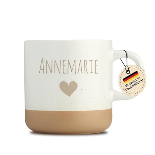 Gravur Tasse mit Namen - Personalisiert - Geschenk für Freundin