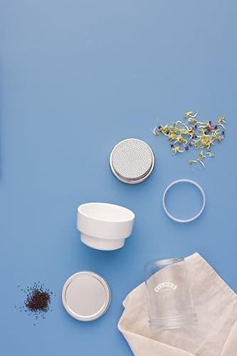 Kilner Sprossenglas Keimglas Set für Brokkolianbeter mit Anleitung und Edelstahlgerüst