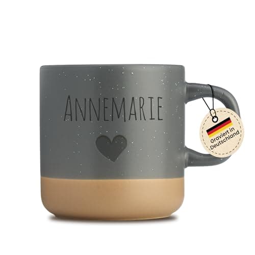 Gravur Tasse mit Namen - Personalisiert - Geschenk für Freundin