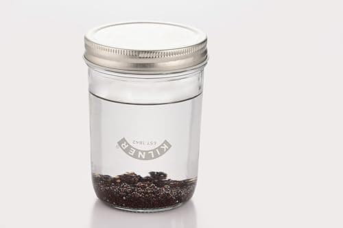 Kilner Sprossenglas Keimglas Set für Brokkolianbeter mit Anleitung und Edelstahlgerüst