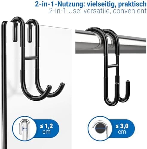 Ecooe Duschhaken Ohne Bohren Handtuchhalter Glasduschwand 2er Set