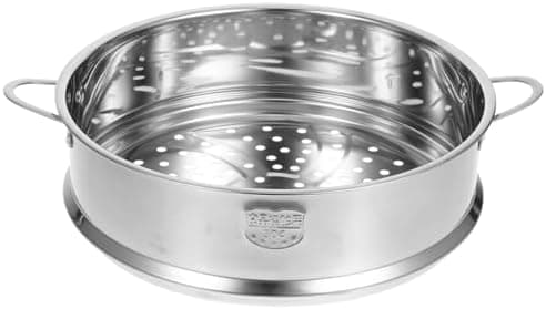 Homoyoyo Dampfgarer - Edelstahl, Doppelgriffe, Stapelbar - Ideal für Küche und Restaurant - Gemüse, Knödel, Brötchen