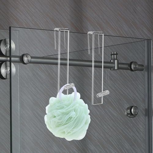 2 Stück Transparent Acrylhandtuchhaken Für Die Dusche Ohne Bohren - Hochwertig, Elegant, Für Badedesigner