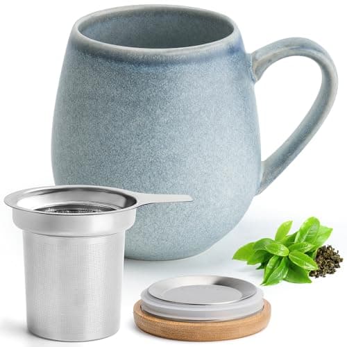 Teetasse mit Sieb XXL - 550 ml - für Tee-Zubereitung bei Bedarf