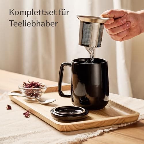 Teetasse Anthrazit Spülmaschinenfest LangWarm XXL