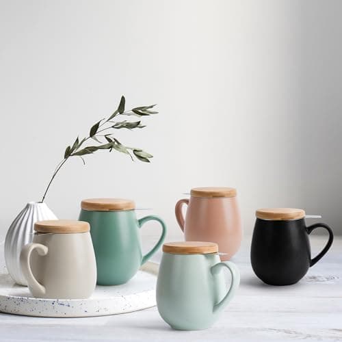 Teetasse mit Sieb XXL - 550 ml - für Tee-Zubereitung bei Bedarf