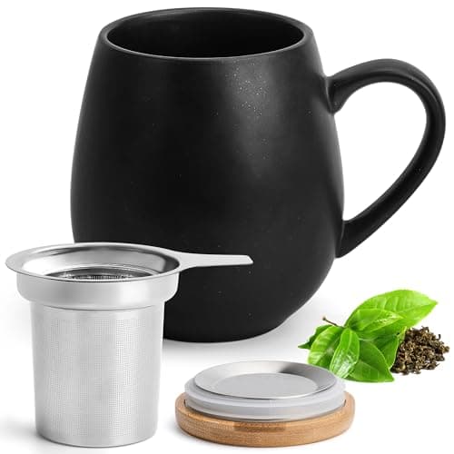 Teetasse mit Sieb XXL - 550 ml - für Tee-Zubereitung bei Bedarf