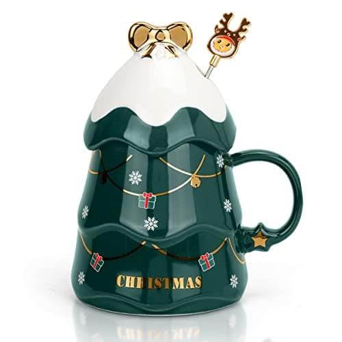 Keramik Kaffeebecher Set - Bestes Geschenk für Eltern, Freunde und Weihnachten