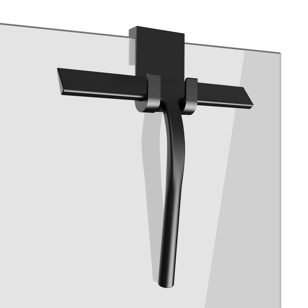 IARTISTE Silikon Duschabzieher für Bad und Spiegel (Black, Small)