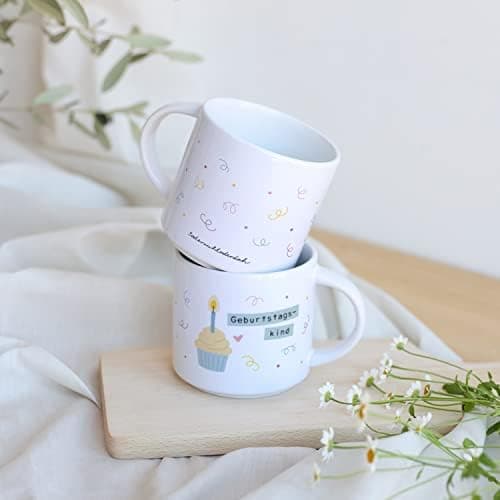 Odernichtoderdoch Tea-Rex Tasse - Keramik Kaffeebecher für Begeisterte - Esszimmer & Büro - Weiße Vase Form, 0,4 L