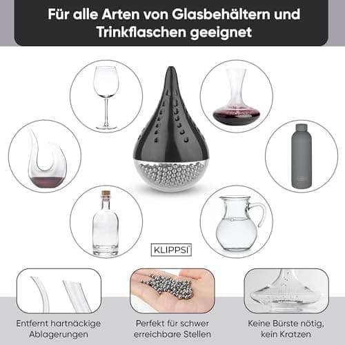 Reinigungsperlen aus Edelstahl für Glasschädel und Thermos
| Edelstahl-Reinigungsperlen, wiederverwendbar und kratzfrei