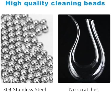 Reinigungsperlen 3mm 304 Edelstahl Rostfrei Silber für Flaschen und Karaffen - 1000 Stück - Flaschenreinigung