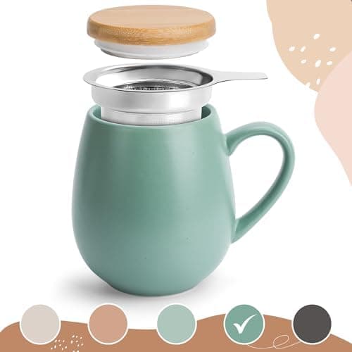 Teetasse mit Sieb XXL - 550 ml - für Tee-Zubereitung bei Bedarf