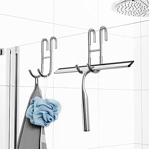 Ecooe Duschhaken Ohne Bohren Handtuchhalter Glasduschwand 2er Set