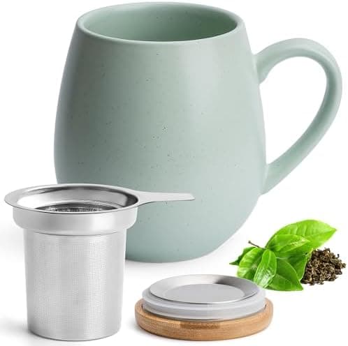 Teetasse mit Sieb XXL - 550 ml - für Tee-Zubereitung bei Bedarf