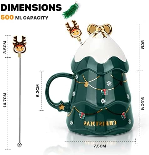Keramik Kaffeebecher Set - Bestes Geschenk für Eltern, Freunde und Weihnachten
