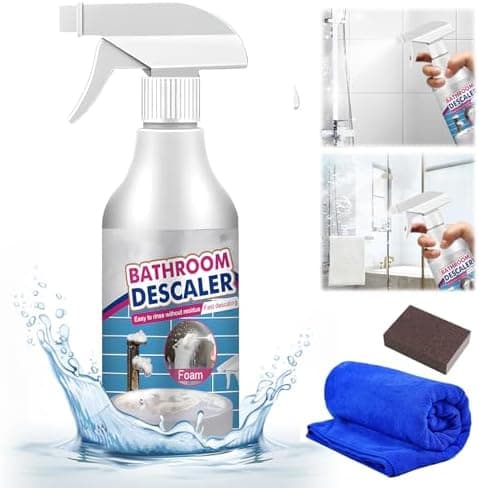 Fleckenentferner für WC und Dusche - Multifunktionaler Reiniger zum Entfernen hartnäckiger Flecken
| Starkes Duschkabin