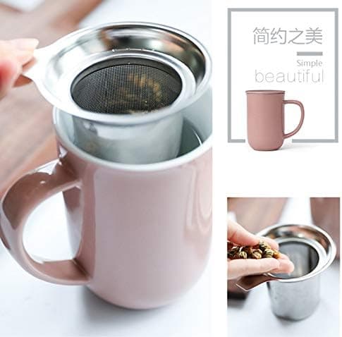Viva Scandinavia Teetasse Glas Doppelwandig für Thermoglas und Tee-Verfeinerung, mit Edelstahl-Sieb und Bambus-Holz-Deck