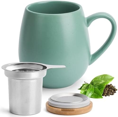 Teetasse mit Sieb XXL - 550 ml - für Tee-Zubereitung bei Bedarf
