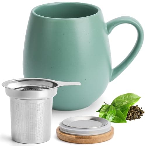 Teetasse mit Sieb XXL - 550 ml - für Tee-Zubereitung bei Bedarf