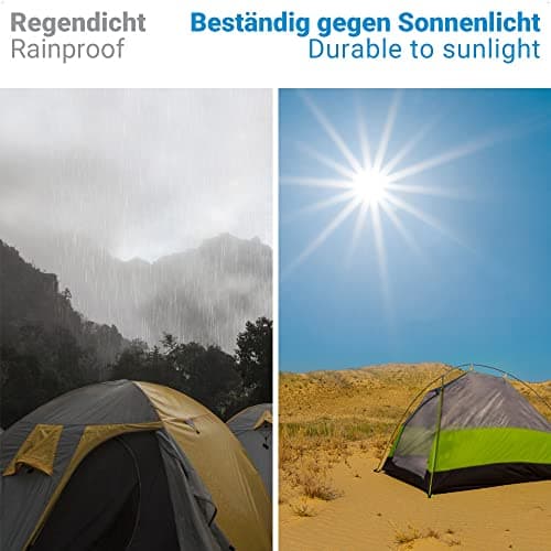 Ecooe Planen Reparatur Set für PVC-beschittene MarkisenSonnenschirmPavillonPartyzelt professionell Wasserdicht 10M x 10C