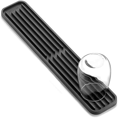 Ecooe 2 Stück Silikon Abtropfmatte Platzsparende Trocknungsfach für Gläser und Flaschen Speisetafel Spülmaschinenfest 21