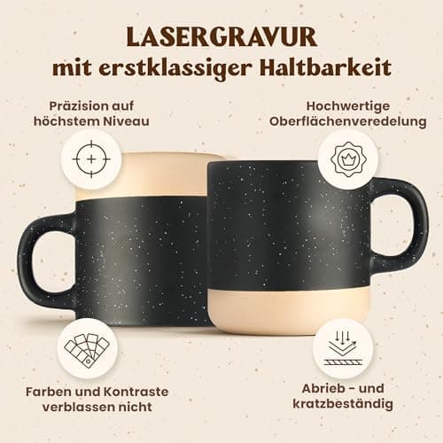 Gravur Tasse mit Namen - Personalisiert - Geschenk für Freundin