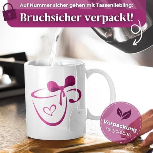 Personalisierte Tasse für beste Freundinnen - Geschenk für Bffs - Nebenan wohnen