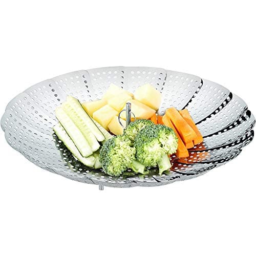 Ecooe 2 Etagen Bambusdämpfer mit verstärktem Edelstahllipt, perfekt für die whole family im Bad, Dämpfung von 25cm mit B