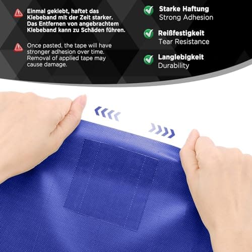EcoOE PE Planenband Reparaturklebeband 5M x 8CM Wasserabweisend für Zelte Sonnenschirme Pavillon Plane lkw Abdeckplanen