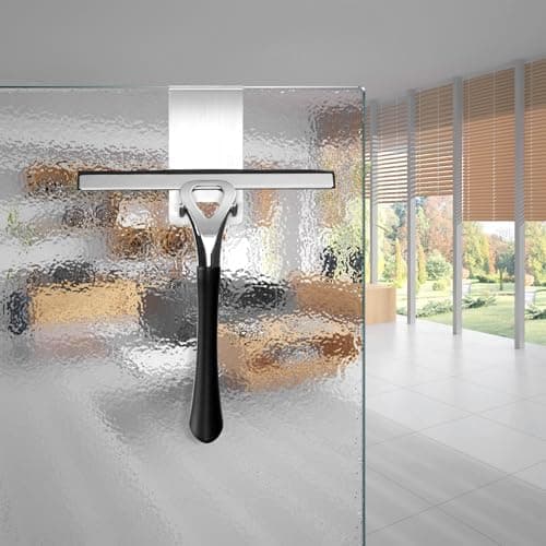 Kegii Duschhaken ohne Bohren - Ideal für Glasstärken von 6-12 mm | Für Handtücher und Duschabzieher | 2er Set Matt Schwa
