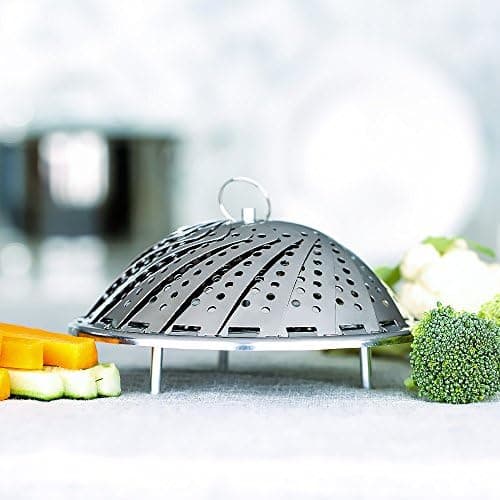 Ecooe 2 Etagen Bambusdämpfer mit verstärktem Edelstahllipt, perfekt für die whole family im Bad, Dämpfung von 25cm mit B