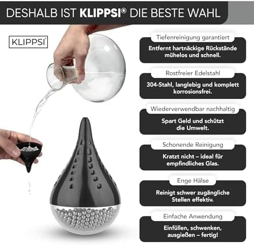 Reinigungsperlen aus Edelstahl für Glasschädel und Thermos
| Edelstahl-Reinigungsperlen, wiederverwendbar und kratzfrei