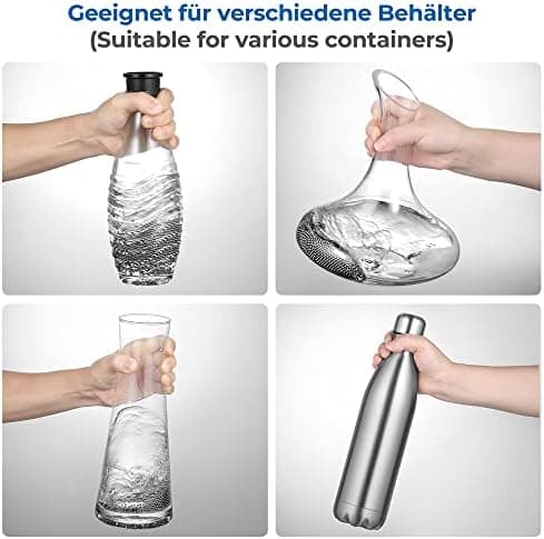 EcoOE Edelstahl Reinigungsperlen Flaschenreiniger für Dekanter Vase Karaffen (1200 Stück) Rostfrei und hygienisch