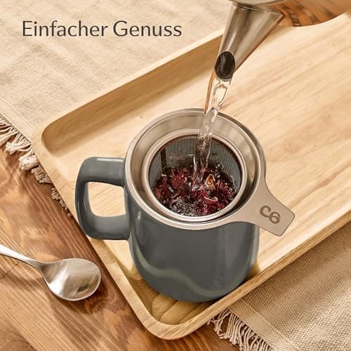 Teetasse Anthrazit Spülmaschinenfest LangWarm XXL