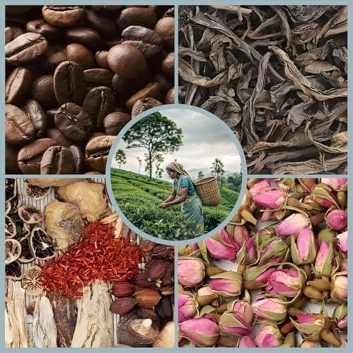 Dimono Mundgeblasene Teekanne mit Teefilter 600 ml perfekt für Teeblumen