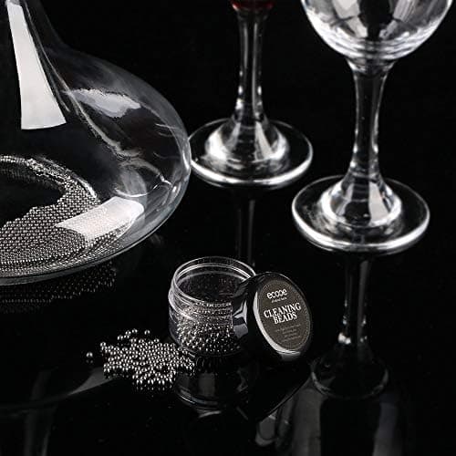 EcoOE Edelstahl Reinigungsperlen Flaschenreiniger für Dekanter Vase Karaffen (1200 Stück) Rostfrei und hygienisch