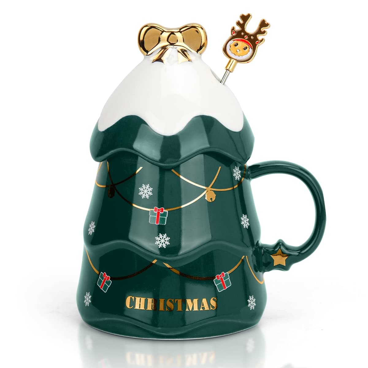 Keramik Kaffeebecher Set - Bestes Geschenk für Eltern, Freunde und Weihnachten