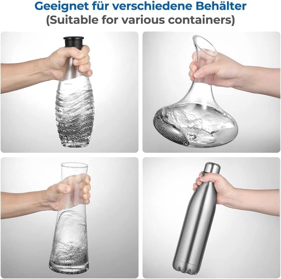 EcoOE Edelstahl Reinigungsperlen Flaschenreiniger für Dekanter Vase Karaffen (1200 Stück) Rostfrei und hygienisch